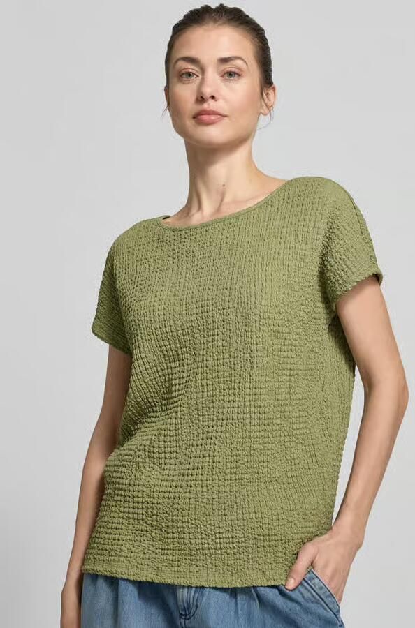 S.Oliver RED LABEL relaxed fit T-shirt met structuurpatroon - Foto 4