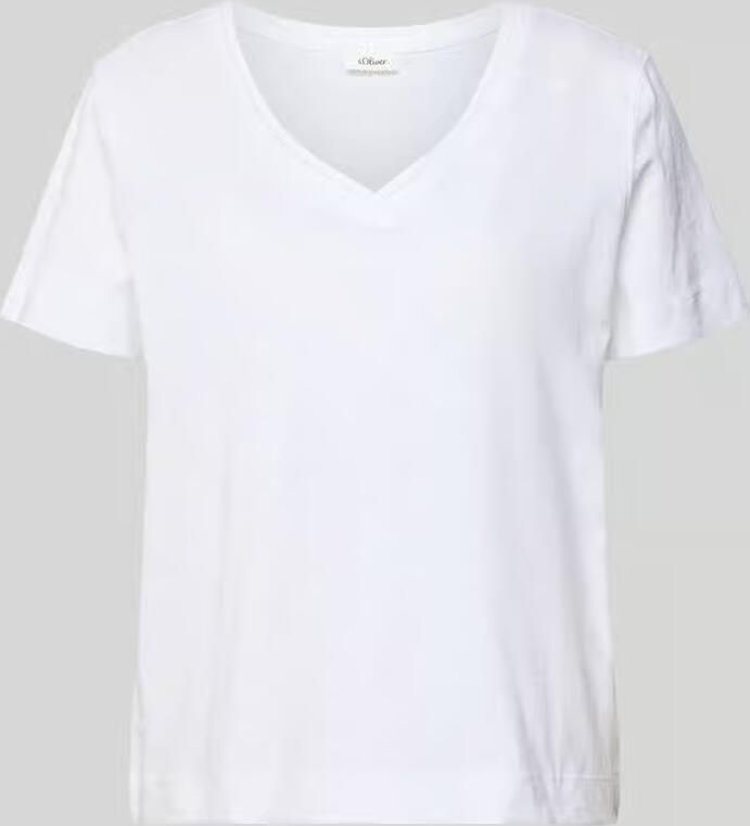 S.Oliver RED LABEL relaxed fit T-shirt van puur katoen - Foto 4