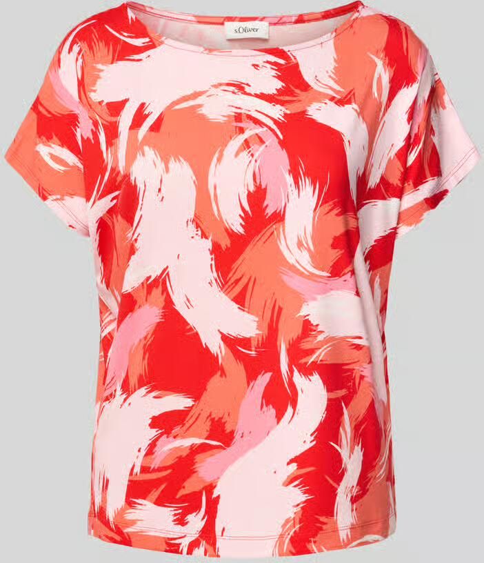 S.Oliver RED LABEL Relaxed fit T-shirt van viscosemix - Foto 4