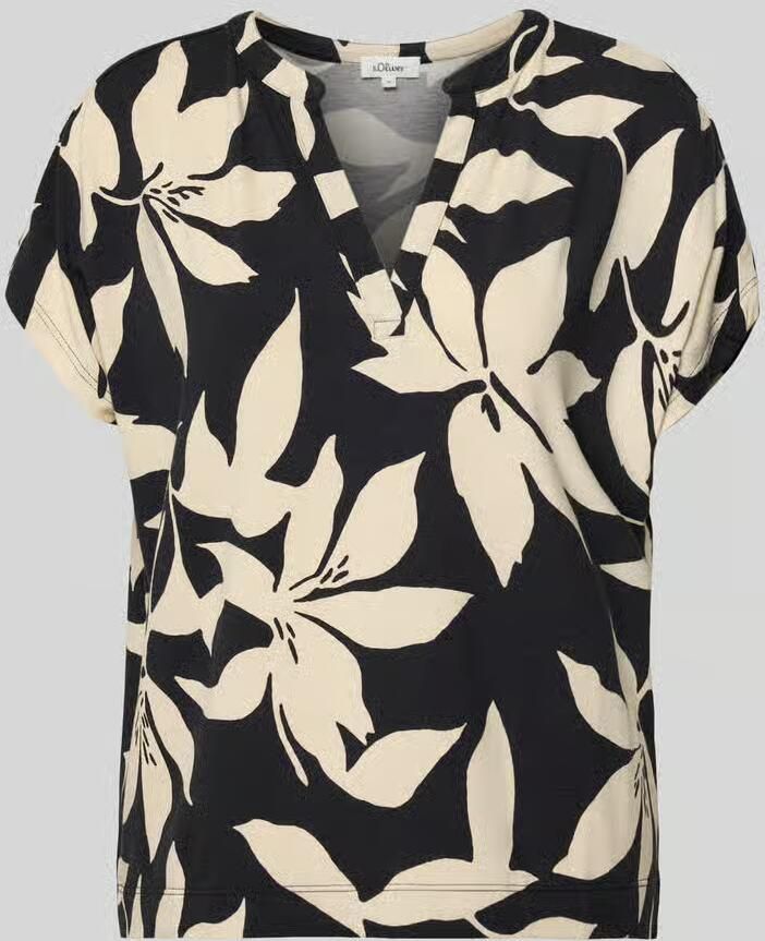 S.Oliver RED LABEL relaxed fit T-shirt van viscosemix - Foto 5