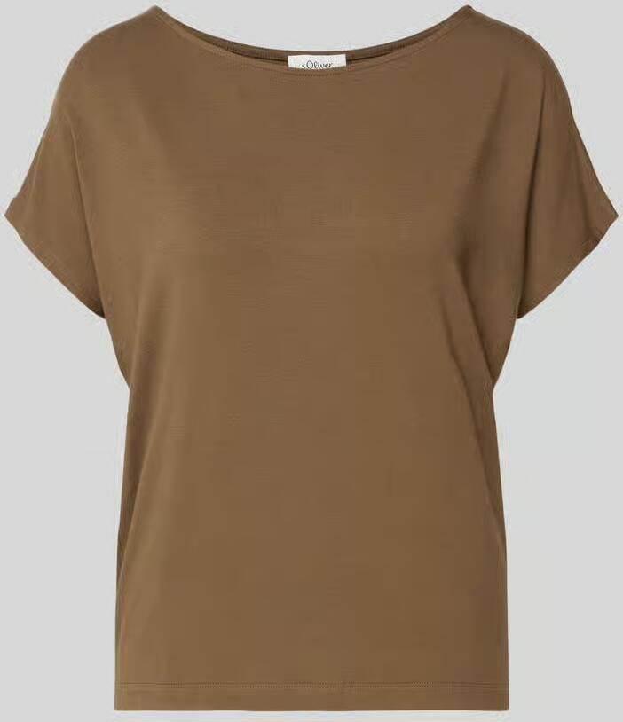 S.Oliver RED LABEL relaxed fit T-shirt van viscosemix - Foto 5