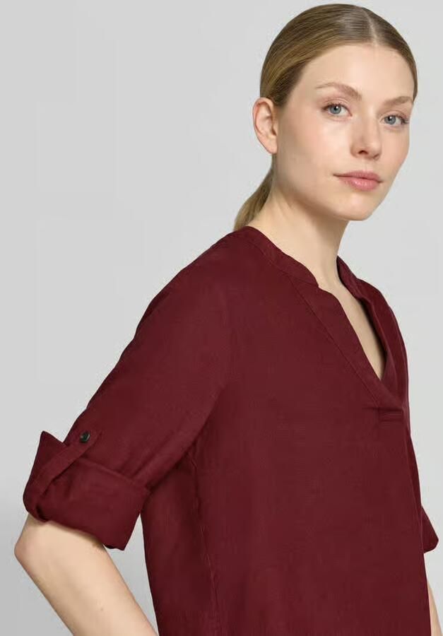 S.Oliver RED LABEL relaxed fit tuniek van mix van linnen en viscose