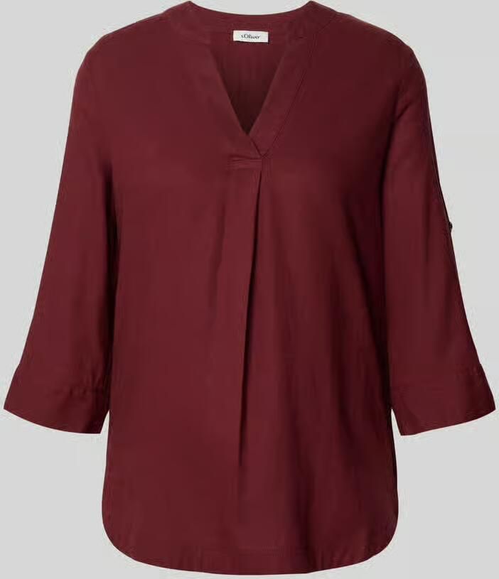 S.Oliver RED LABEL relaxed fit tuniek van mix van linnen en viscose - Foto 2