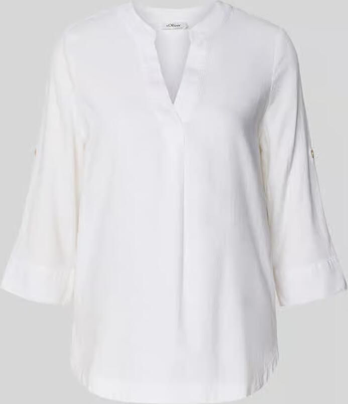 S.Oliver RED LABEL relaxed fit tuniek van mix van linnen en viscose - Foto 2