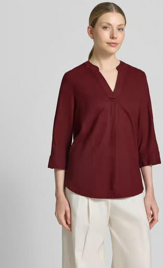S.Oliver RED LABEL relaxed fit tuniek van mix van linnen en viscose - Foto 4