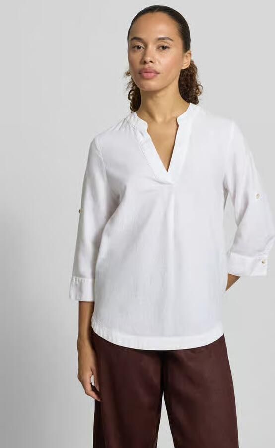 S.Oliver RED LABEL relaxed fit tuniek van mix van linnen en viscose - Foto 4