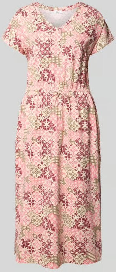 S.Oliver RED LABEL relaxed fit vrijetijdsjurk van katoenmix - Foto 2