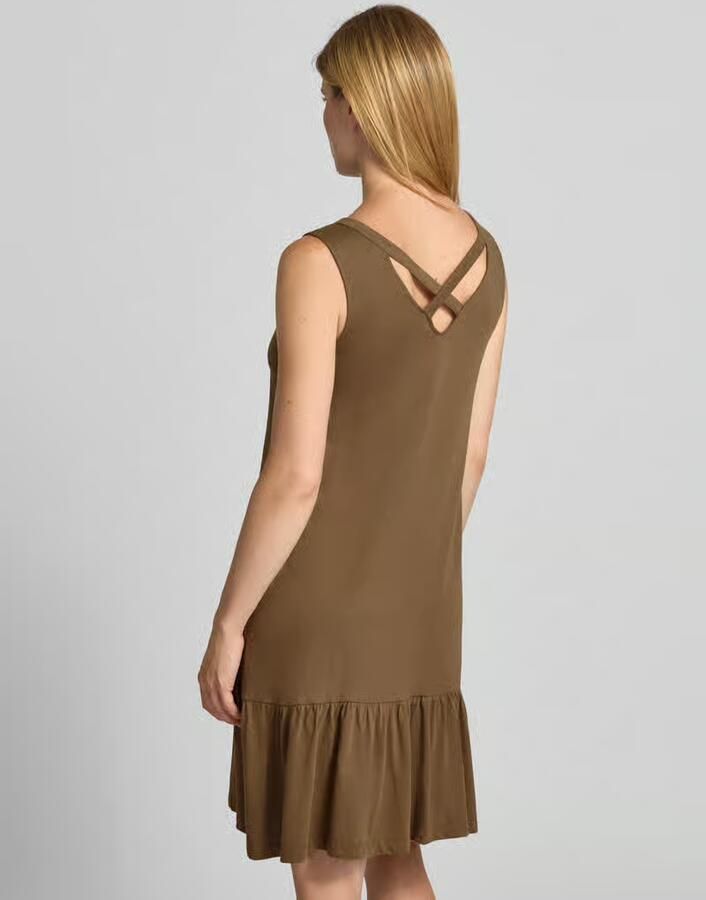 S.Oliver RED LABEL relaxed fit vrijetijdsjurk van mix van katoen en modal