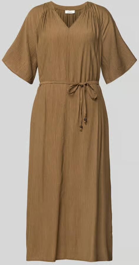 S.Oliver RED LABEL relaxed fit vrijetijdsjurk van viscosemix - Foto 3