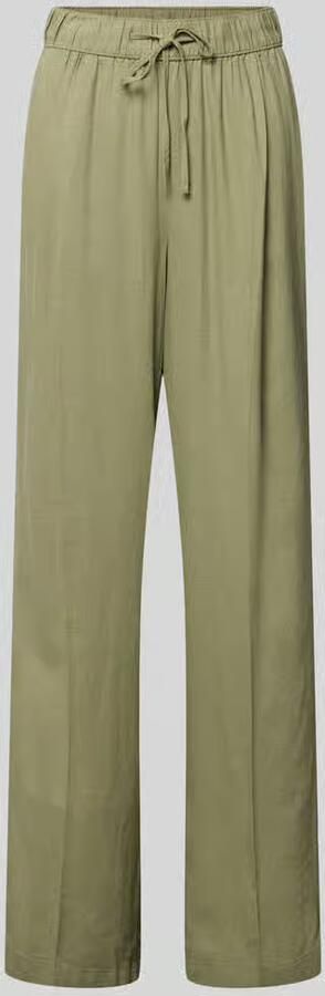 S.Oliver RED LABEL relaxed fit wijdte broek van mix van linnen en viscose