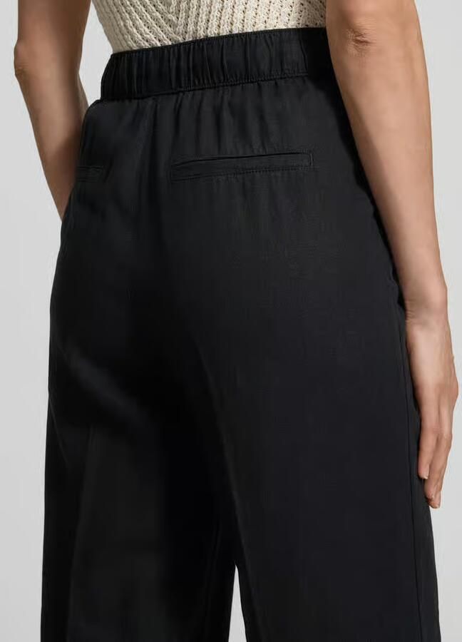 S.Oliver RED LABEL relaxed fit wijdte broek van mix van linnen en viscose - Foto 3