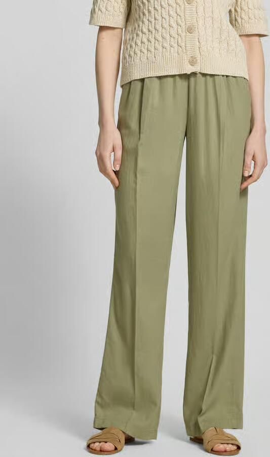 S.Oliver RED LABEL relaxed fit wijdte broek van mix van linnen en viscose - Foto 3