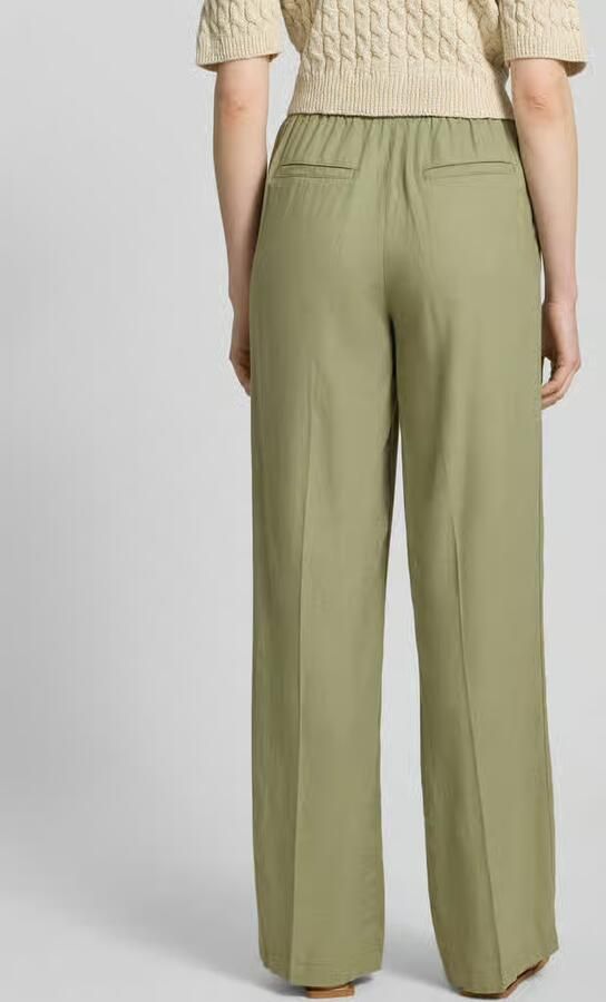 S.Oliver RED LABEL relaxed fit wijdte broek van mix van linnen en viscose - Foto 2