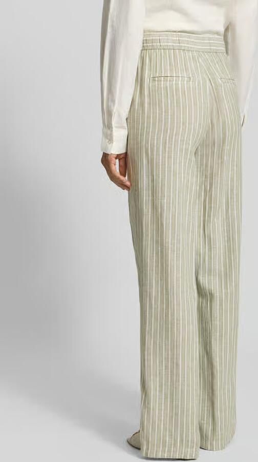 S.Oliver RED LABEL relaxed fit wijdte broek van mix van linnen en viscose - Foto 3