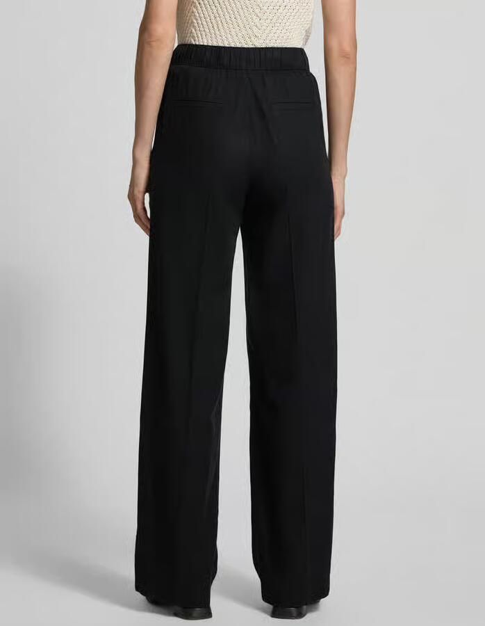 S.Oliver RED LABEL relaxed fit wijdte broek van mix van linnen en viscose