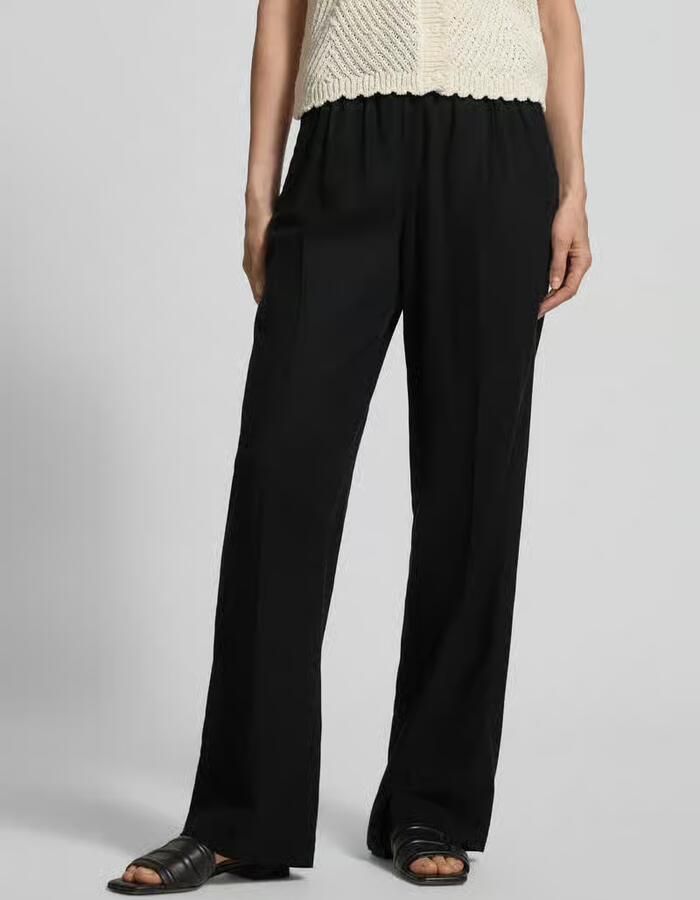 S.Oliver RED LABEL relaxed fit wijdte broek van mix van linnen en viscose - Foto 2