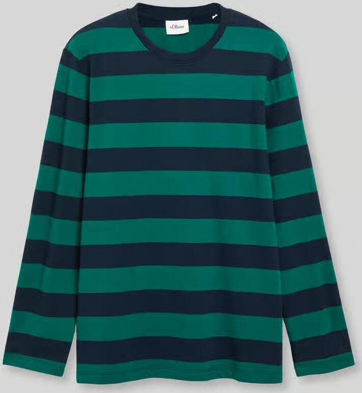S.Oliver RED LABEL Shirt met lange mouwen met afgeronde zoom - Foto 4
