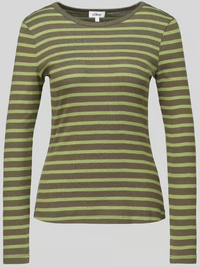 S.Oliver RED LABEL Shirt met lange mouwen met afgeronde zoom - Foto 3