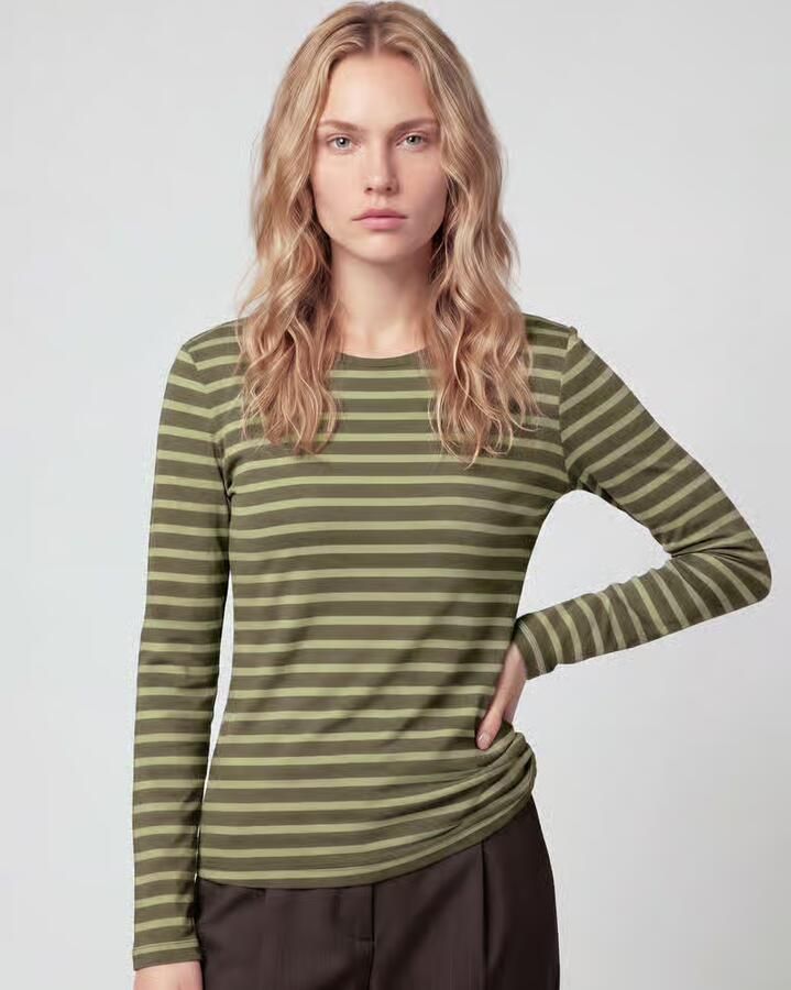 S.Oliver RED LABEL Shirt met lange mouwen met afgeronde zoom - Foto 4