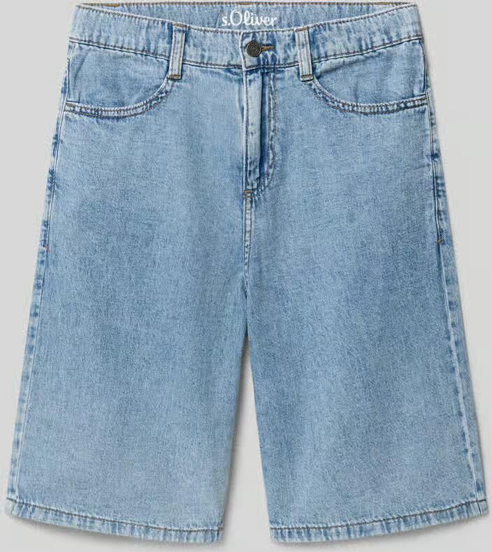S.Oliver RED LABEL slim fit bermuda's van puur katoen