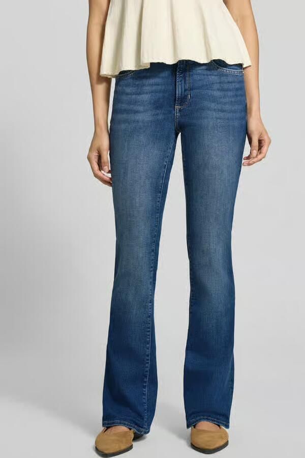 S.Oliver Bootcut jeans Beverly in stretchkwaliteit met studs op de zakken - Foto 6
