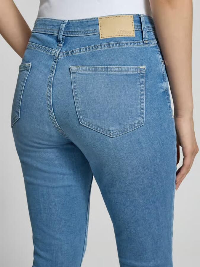 S.Oliver RED LABEL Slim fit caprijeans van katoenmix model 'BETSY' - Foto 4