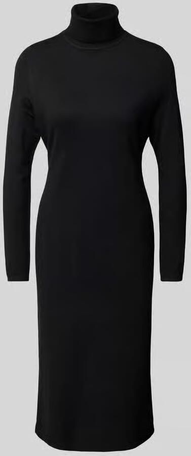S.Oliver RED LABEL Slim fit gebreide jurk met col van viscosemix