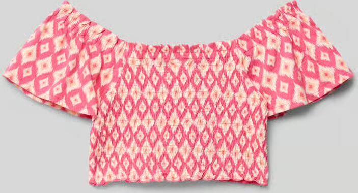 S.Oliver RED LABEL Slim fit korte top van puur katoen - Foto 4