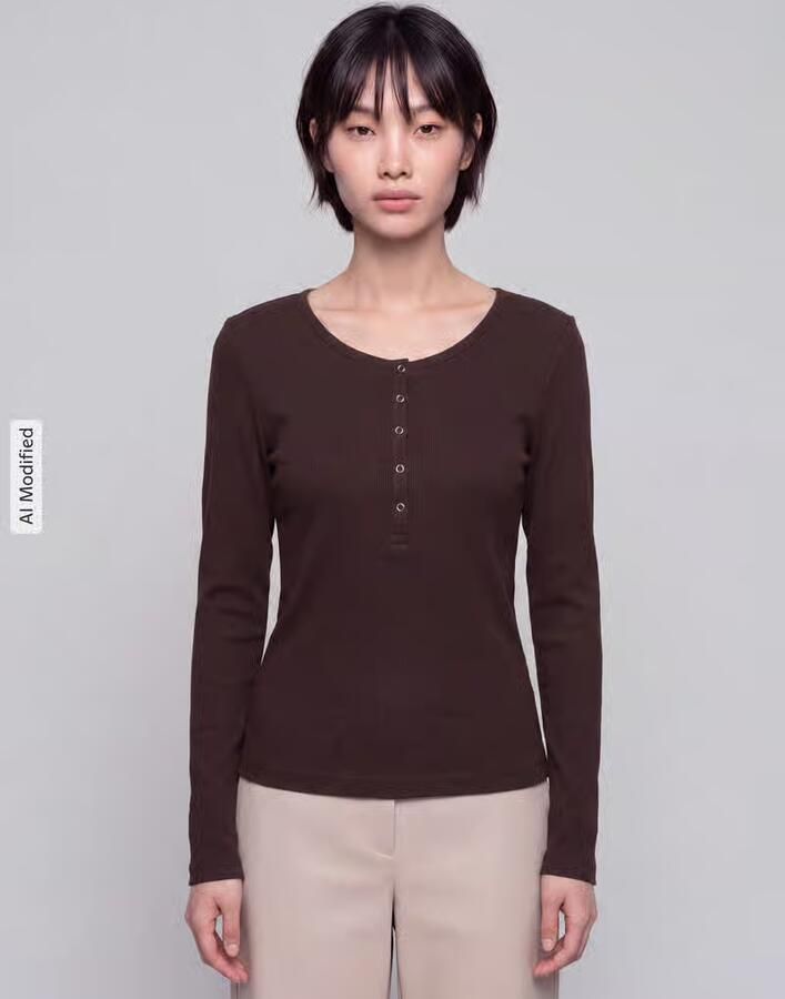 S.Oliver RED LABEL Slim fit shirt met lange mouwen van mix van katoen en lyocell - Foto 2