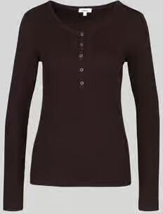 S.Oliver RED LABEL Slim fit shirt met lange mouwen van mix van katoen en lyocell