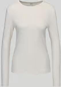 S.Oliver RED LABEL Slim fit shirt met lange mouwen van puur katoen