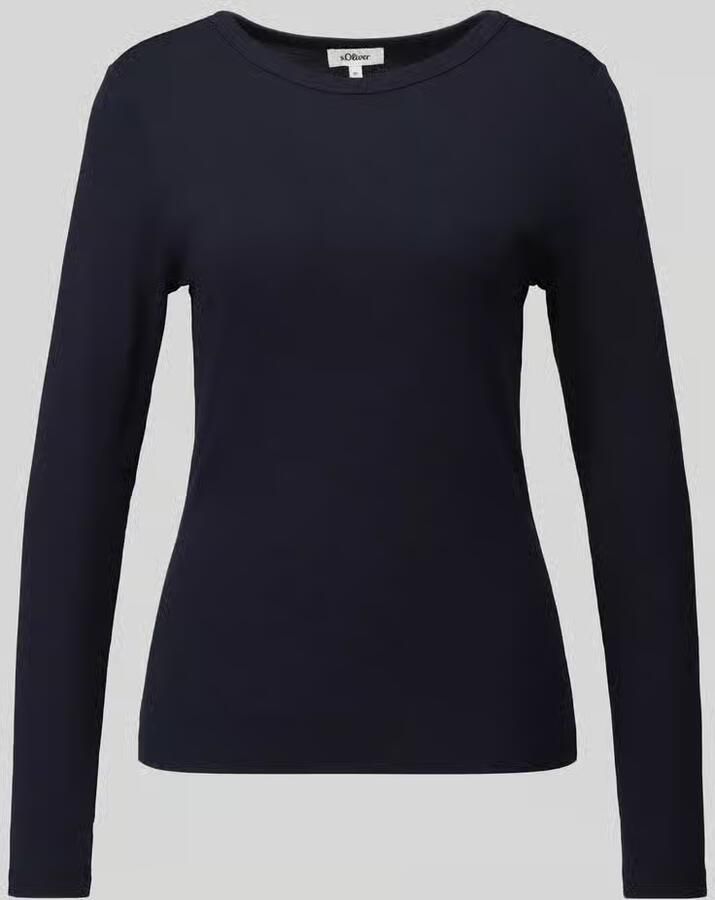 S.Oliver RED LABEL Slim fit shirt met lange mouwen van puur katoen