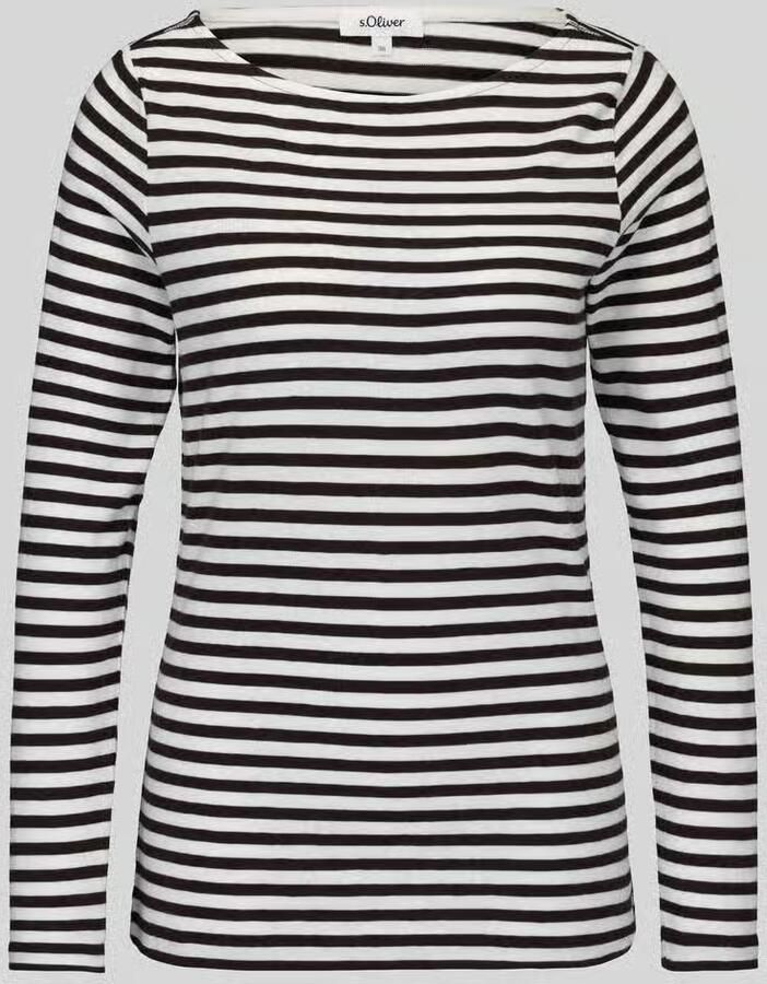 S.Oliver RED LABEL slim fit shirt met lange mouwen van puur katoen