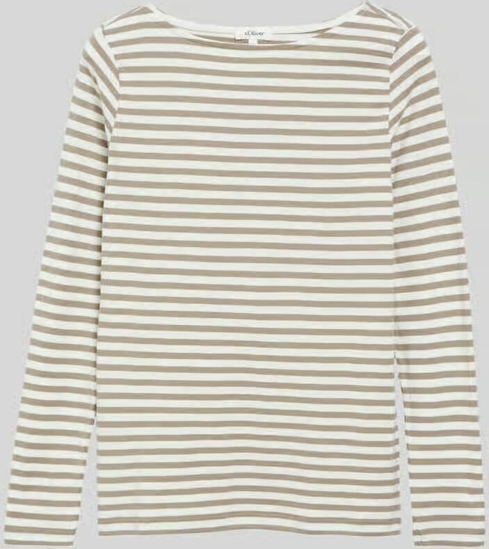 S.Oliver RED LABEL slim fit shirt met lange mouwen van puur katoen