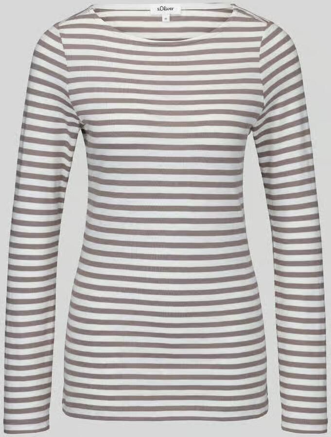 S.Oliver RED LABEL slim fit shirt met lange mouwen van puur katoen