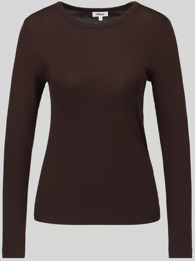 S.Oliver RED LABEL Slim fit shirt met lange mouwen van puur katoen