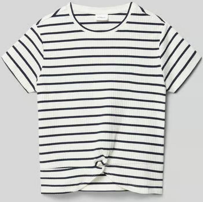 S.Oliver RED LABEL slim fit T-shirt van katoenmix - Foto 4