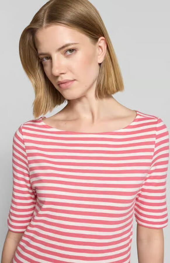 S.Oliver RED LABEL slim fit T-shirt van puur katoen - Foto 4
