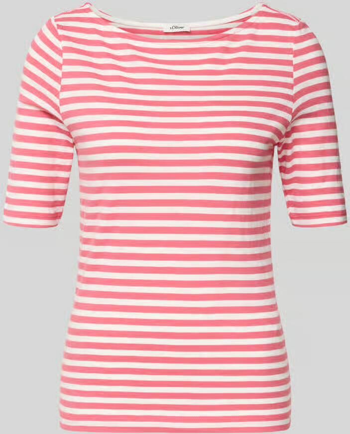S.Oliver RED LABEL slim fit T-shirt van puur katoen - Foto 5