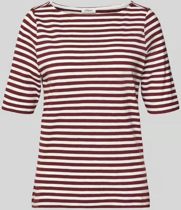 S.Oliver RED LABEL slim fit T-shirt van puur katoen - Foto 5