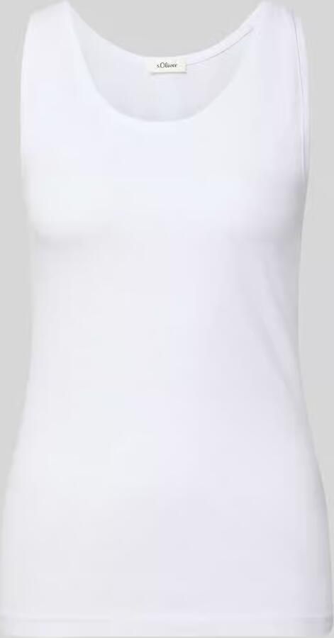 S.Oliver RED LABEL Slim Fit Tanktop van katoenmix