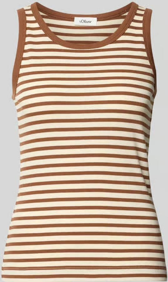 S.Oliver RED LABEL Slim fit tanktop van katoenmix