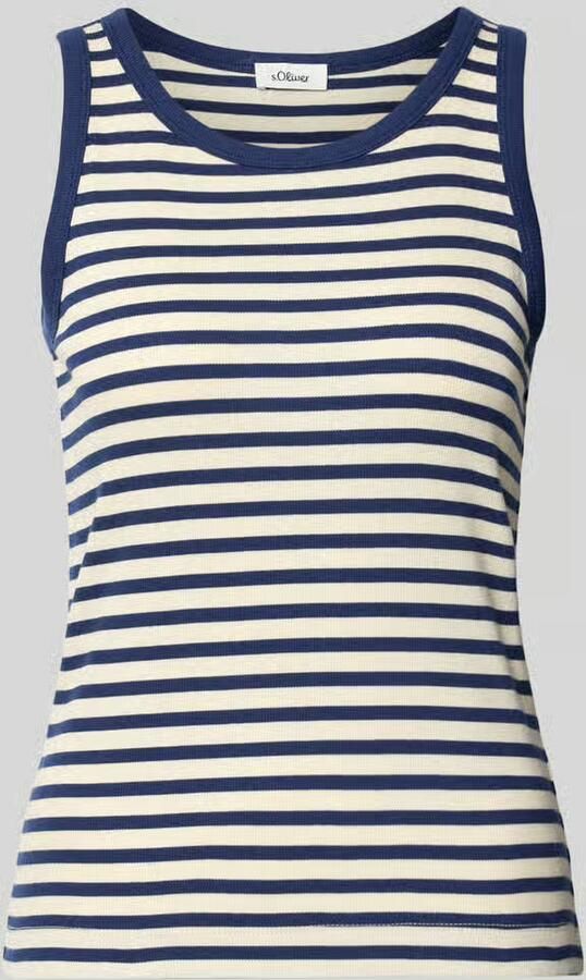 S.Oliver RED LABEL Slim fit tanktop van katoenmix