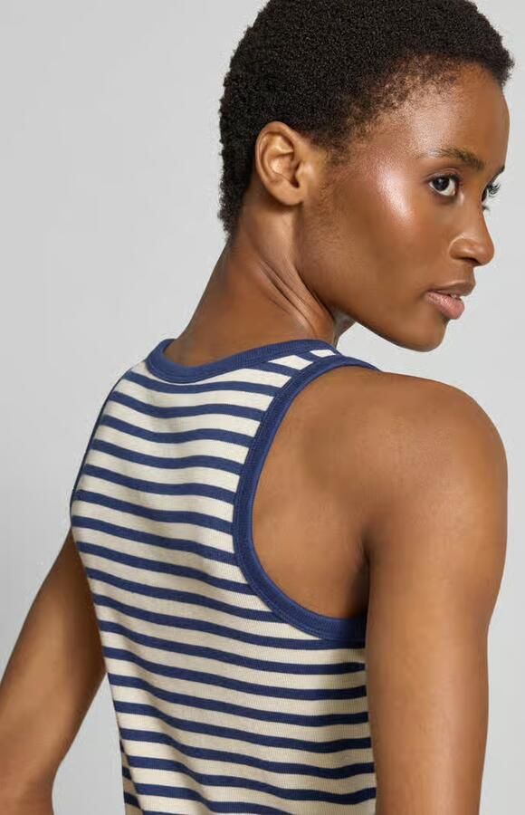 S.Oliver RED LABEL Slim fit tanktop van katoenmix - Foto 2