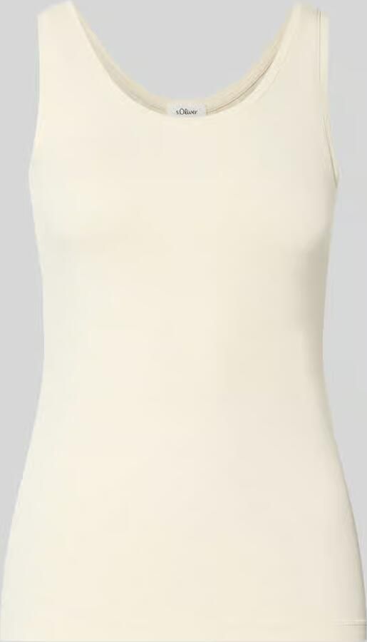 S.Oliver RED LABEL Slim fit tanktop van katoenmix