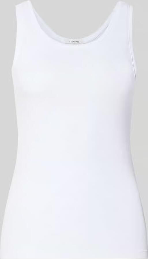 S.Oliver RED LABEL Slim fit tanktop van katoenmix