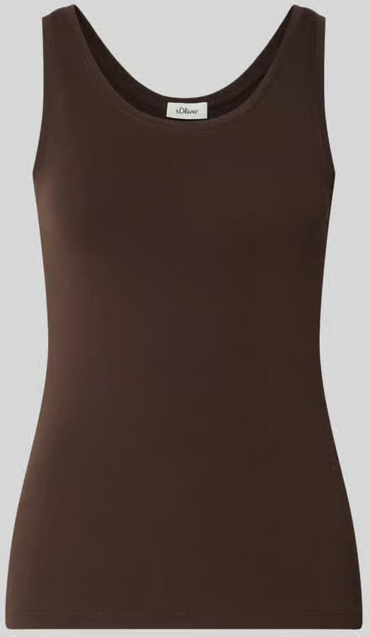 S.Oliver RED LABEL Slim fit tanktop van katoenmix