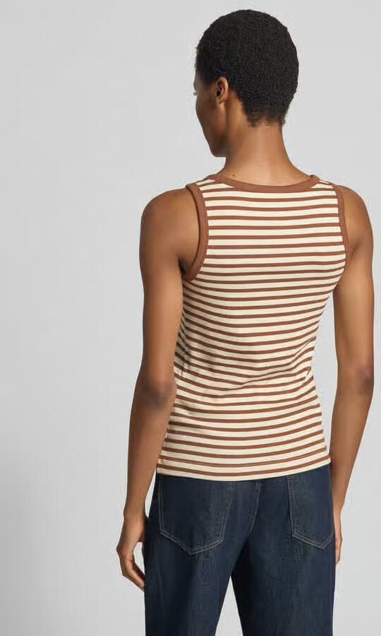 S.Oliver RED LABEL Slim fit tanktop van katoenmix - Foto 4