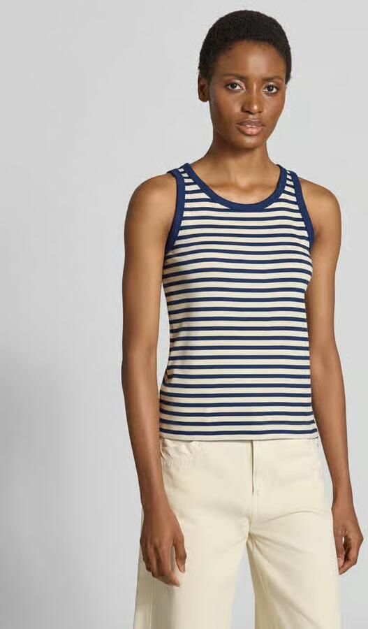 S.Oliver RED LABEL Slim fit tanktop van katoenmix - Foto 4