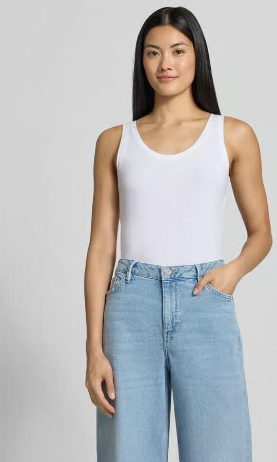 S.Oliver RED LABEL Slim fit tanktop van katoenmix - Foto 3